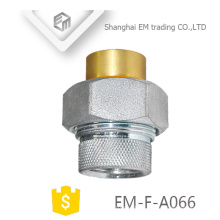 EM-F-A066 Brass nickel-plated copper russia Female thread pipe fitting